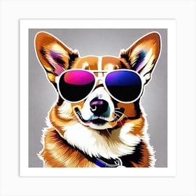 Corgi Painting 28 Art Print