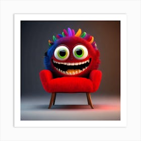 Monster In A Chair Art Print