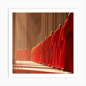 Red Robes 3 Art Print