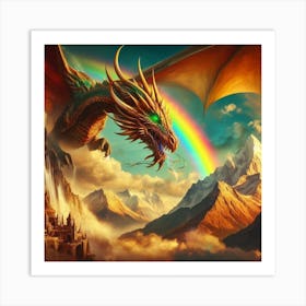 Dragon In The Sky 3 Art Print