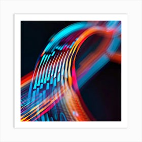 Abstract Light Wave 2 Art Print