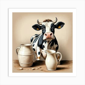 Cow With Jugs Art Print