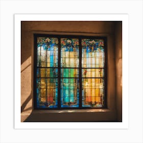 Stained Glass Window Art Print