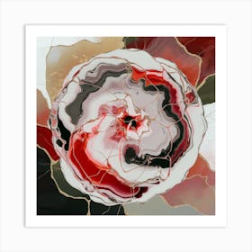 Abstract Flower Canvas Print 1 Art Print