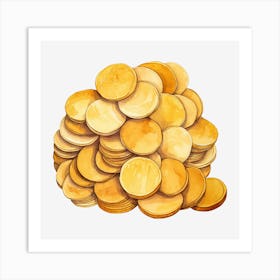 Pile Of Gold Coins 4 Art Print