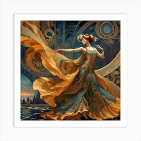 nouveau dancer Art Print