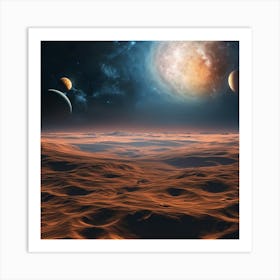 Planets In Space 6 Art Print