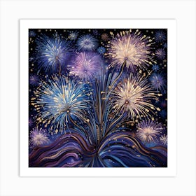 Fireworks In The Sky 1 Art Print