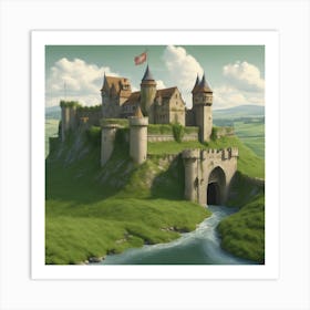 Castle On A Hill Art Print