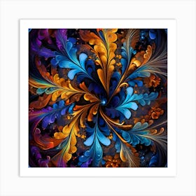 Abstract Flower 6 Art Print