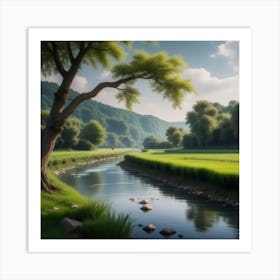 Landscape Painting 195 Art Print