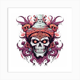 Skull Tattoo Design Art Print