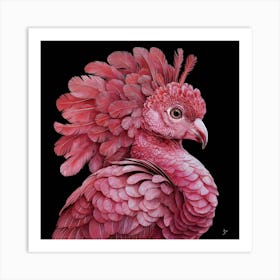 Pink Parrot 2 Art Print