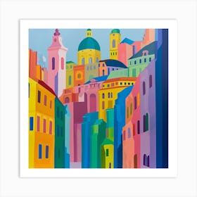 Abstract Travel Collection Vienna Austria 7 Art Print