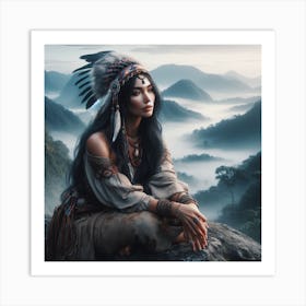 Native American Woman 1 Art Print