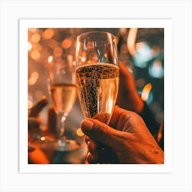 Champagne Toast 2 Art Print