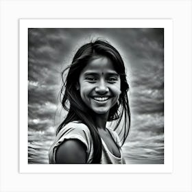 Smiling Girl Art Print