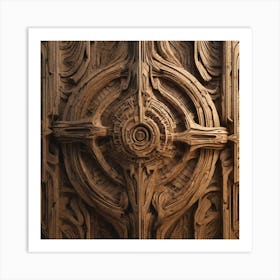 Carved Door Art Print