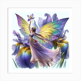 Iris fairy 2 Art Print