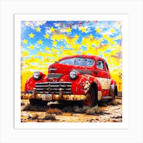 Vintage Car Viral - USA Used Cars Art Print