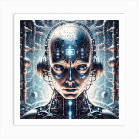 Futuristic Woman 2 Art Print