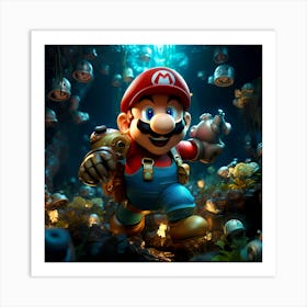 Mario Bros 15 Art Print