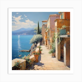 Brushstrokes of Sunlight: Italian Idyll Art Print