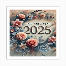 Happy New Year 2025 1 Art Print