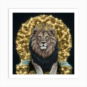 King Lion 3 Art Print