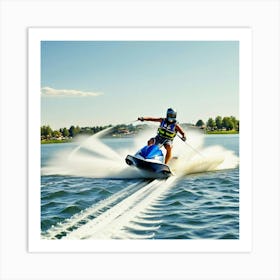 Jet Ski Rider 5 Art Print