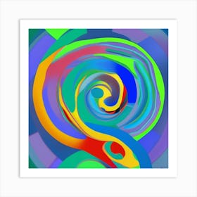 Deep Circles Art Print