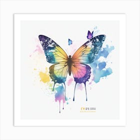 Watercolor Butterfly 1 Art Print