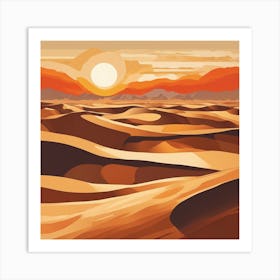 Desert Landscape Art Print