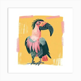 Charming Illustration Vulture 4 Art Print