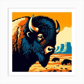 Bison Art Print