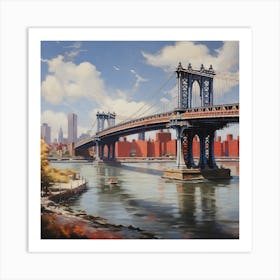 Manhattan Bridge Art Print