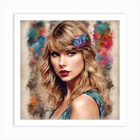 Taylor Swift ( Bohemian Design ) Art Print