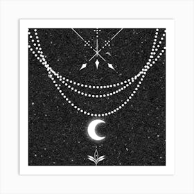 Moon And Arrows Art Print