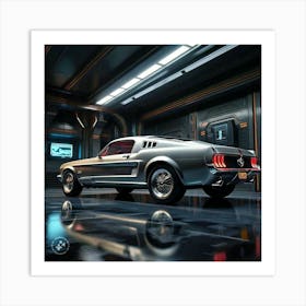 Mustang Gt in future Art Print