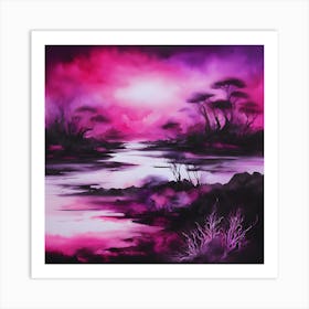 Purple Sunset Art Print