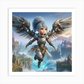 Angel Of The Sky 4 Art Print