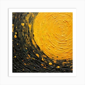 Yellow Sun 1 Art Print