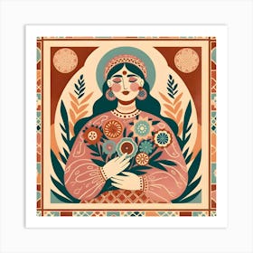 Islamic Woman Art Art Print