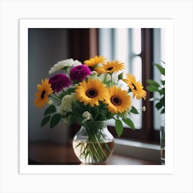 Bouquet Of Sunflowers Art Print