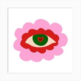 Eye Of Love Art Print