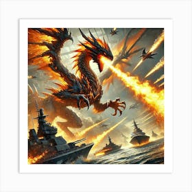 Blaze Wyverns Close Quarters Combat Art Print