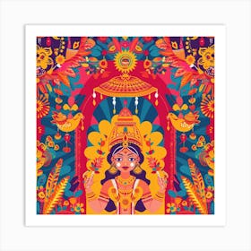 Hindu Goddess Art Print