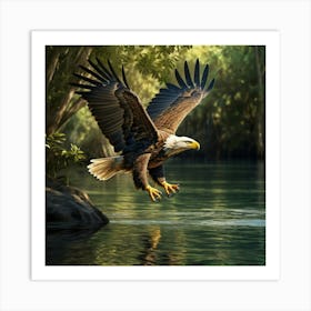 Bald Eagle In Flight 1 Art Print