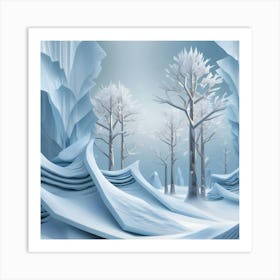 Ice Caves Art Print