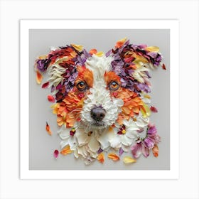 Flower Dog Art Print